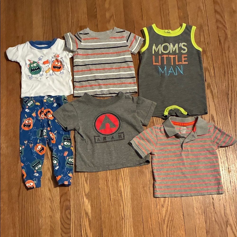Assorted Kids Short Sleeve Tees, Romper and Pj